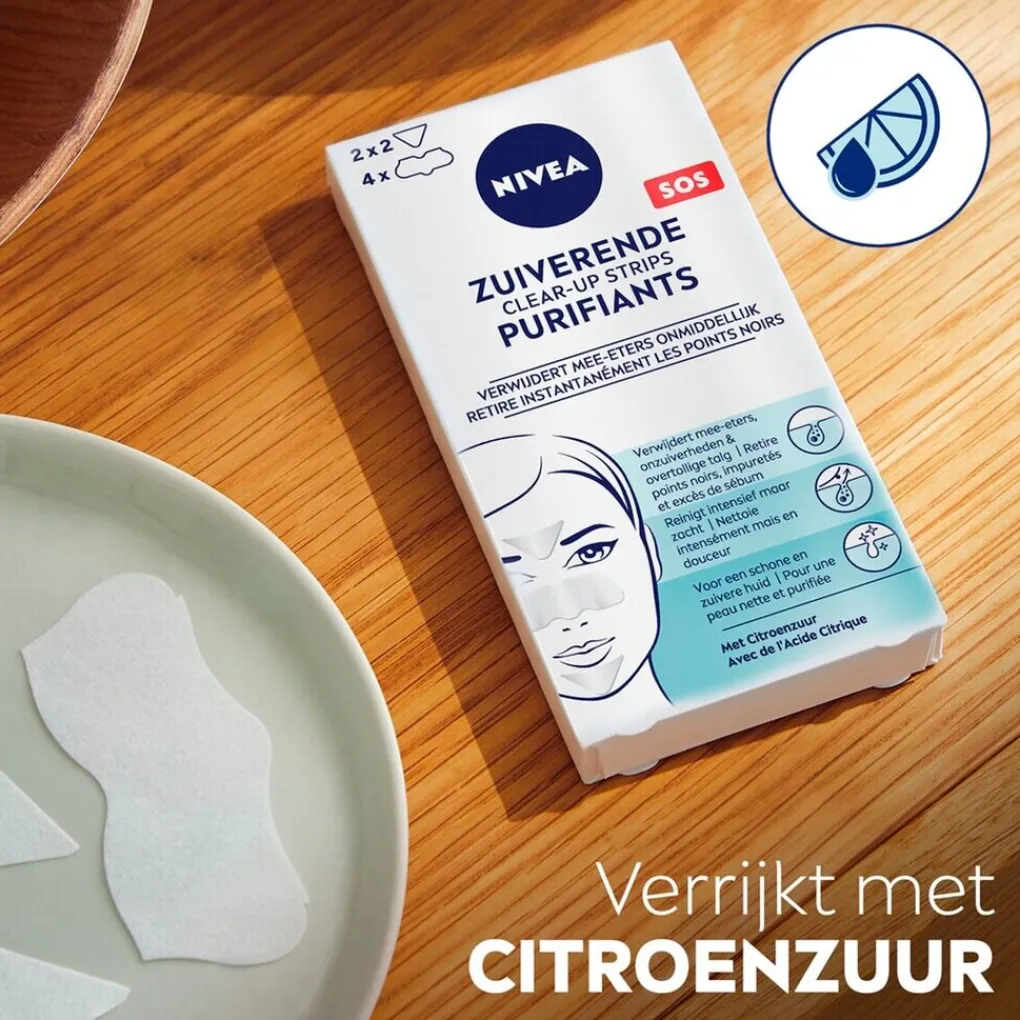 Nivea Skincare Pimple Patches|Gezichtsreiniging>NIVEA Zuiverende Clear-Up Strips