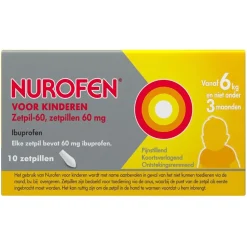 Nurofen Pijn>voor Kinderen Ibuprofen 60 mg Zetpillen