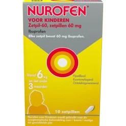 Nurofen Pijn>voor Kinderen Ibuprofen 60 mg Zetpillen