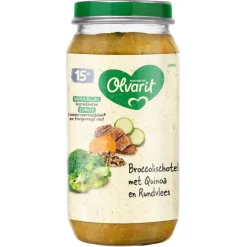 Olvarit Babymaaltijden>Nutricia 15M+ Broccolischotel met Quinoa en Rundvlees