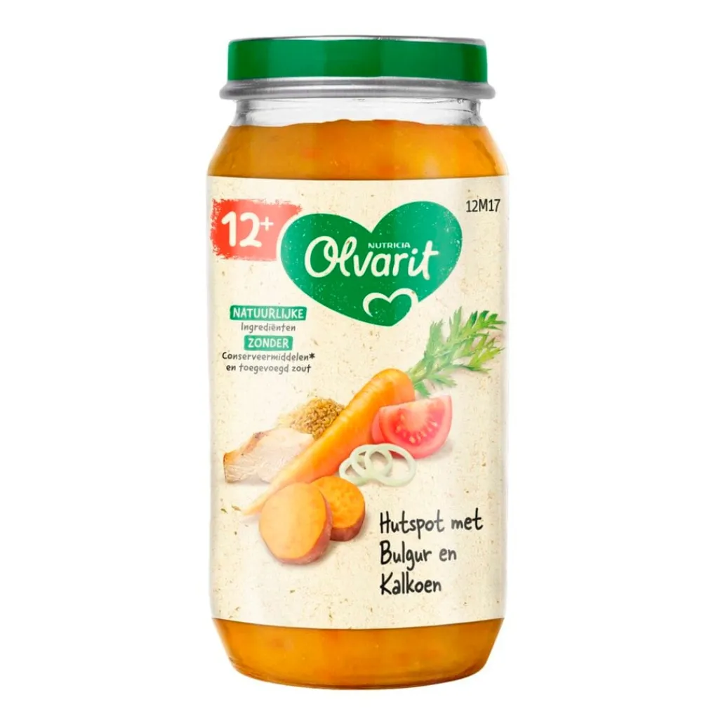 Olvarit Babymaaltijden>Nutricia 12+M Hutspot met Bulgur en Kalkoen