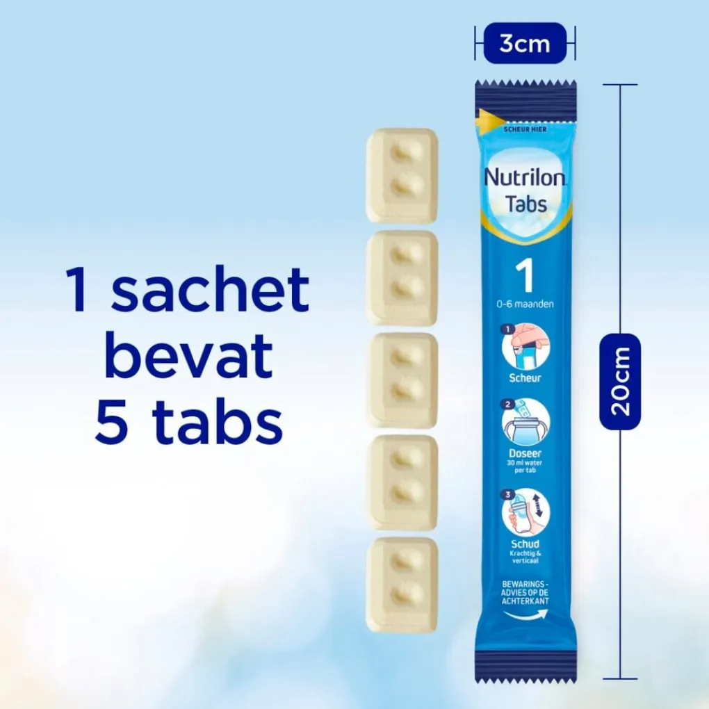 Nutrilon Zuigelingenvoeding>1 Baby Opvolgmelk 0-6M Tabs