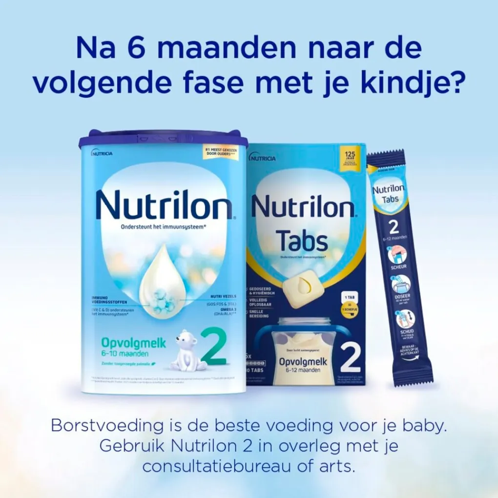 Nutrilon Zuigelingenvoeding>1 Baby Opvolgmelk 0-6M Tabs