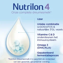 Nutrilon Flesvoeding>4 Dreumes- en Peutermelk met Vanillesmaak Flesvoeding Vanaf 1 Jaar