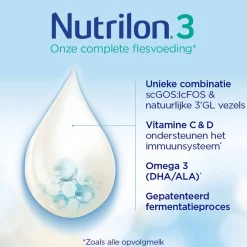 Nutrilon Flesvoeding>3 Opvolgmelk Baby Flesvoeding 10-12 maanden
