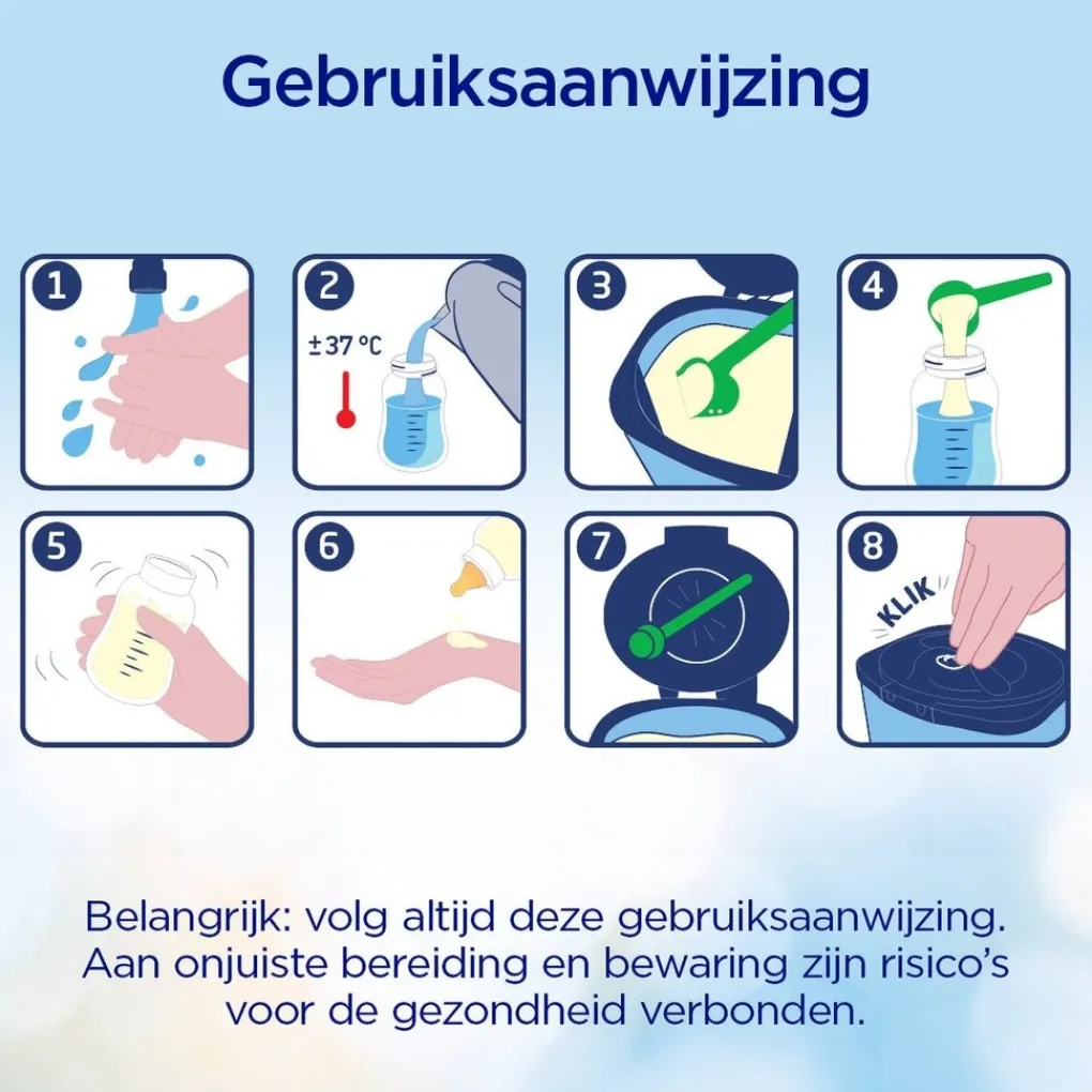 Nutrilon Zuigelingenvoeding>1 Volledige Zuigelingenvoeding Baby Flesvoeding 0-6 Maanden