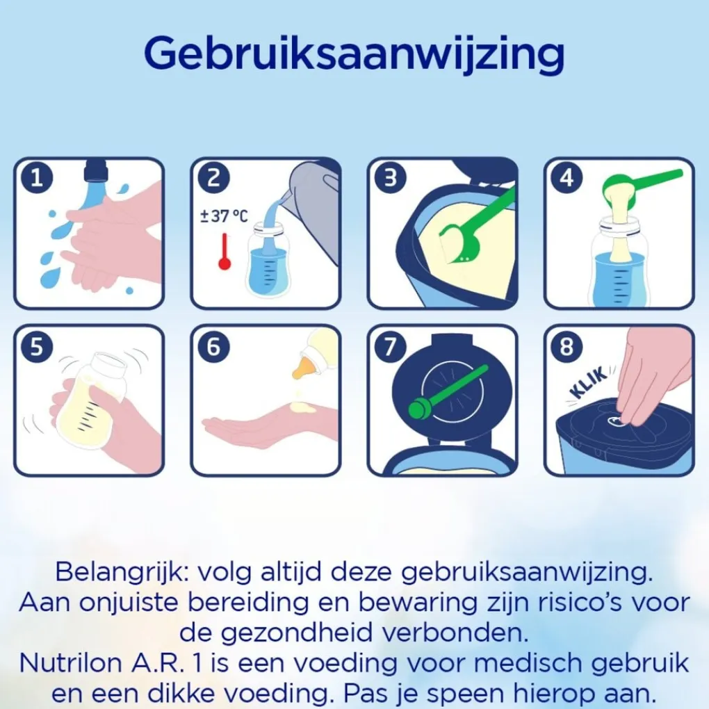 Nutrilon Zuigelingenvoeding>A.R. 1 Dieetvoeding 0-6 Maanden