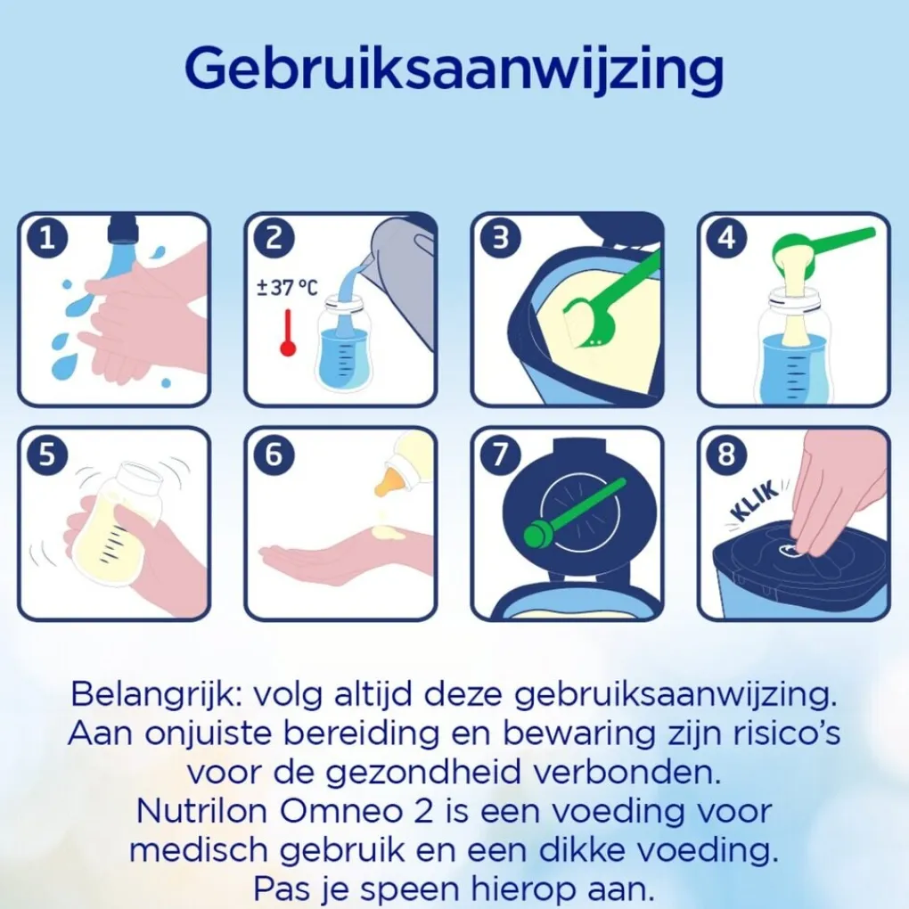 Nutrilon Flesvoeding>Omneo 2 Baby Dieetvoeding Vanaf 6 Maanden