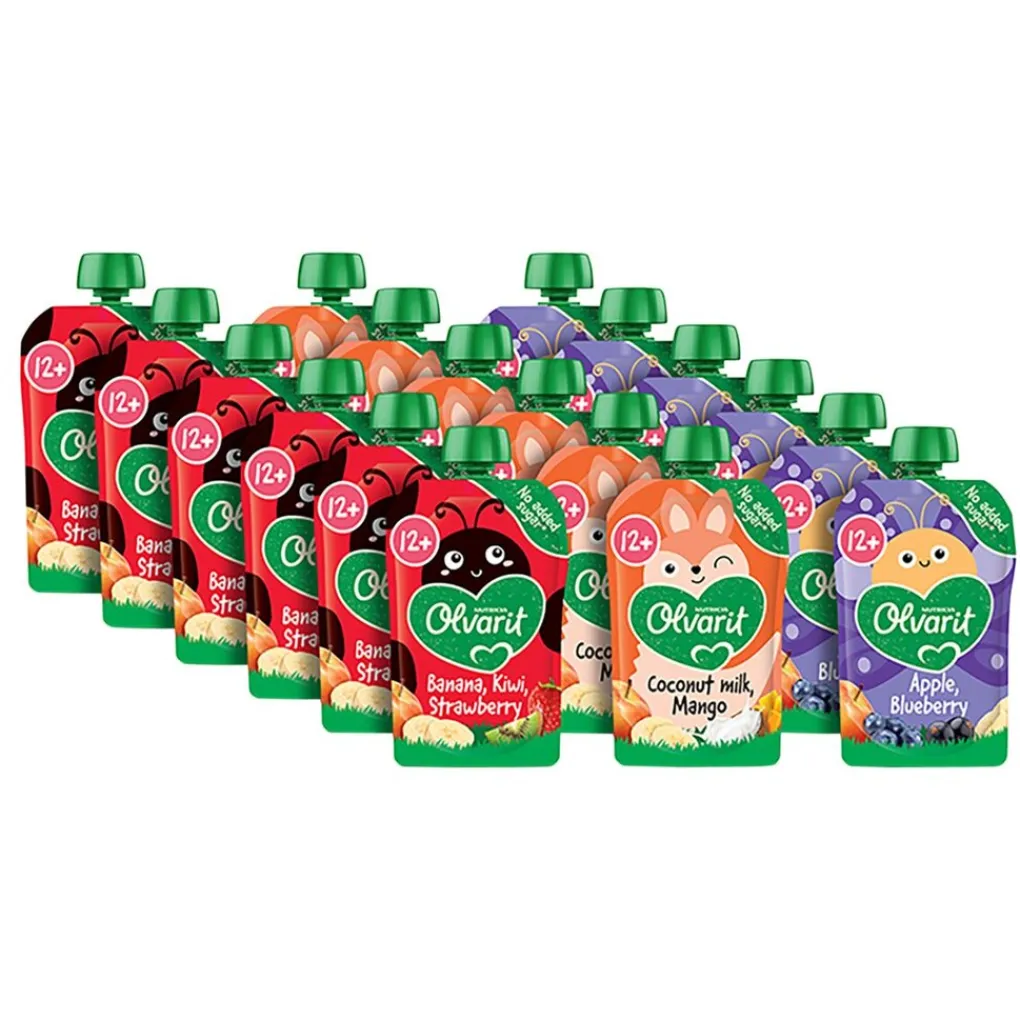 Olvarit Fruithapjes>12+M Knijpfruit Variatiemenu