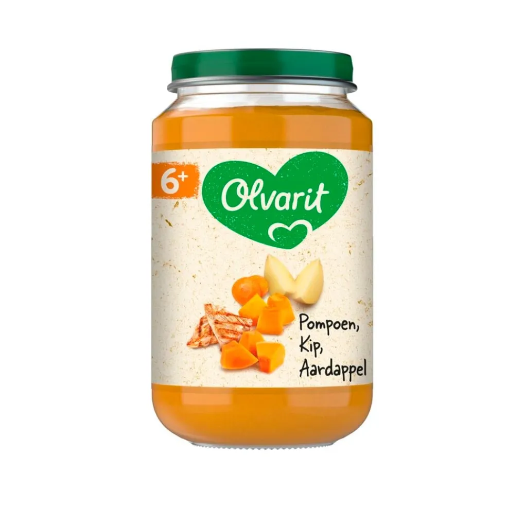 Olvarit Babymaaltijden>6+M Pompoen Kip Aardappel