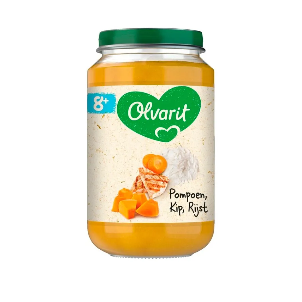Olvarit Babymaaltijden>8+M Pompoen Kip Rijst