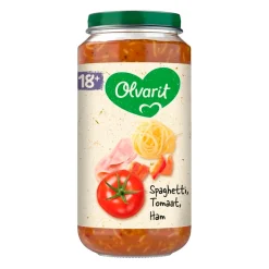Olvarit Babymaaltijden>18+M Spaghetti Tomaat Ham