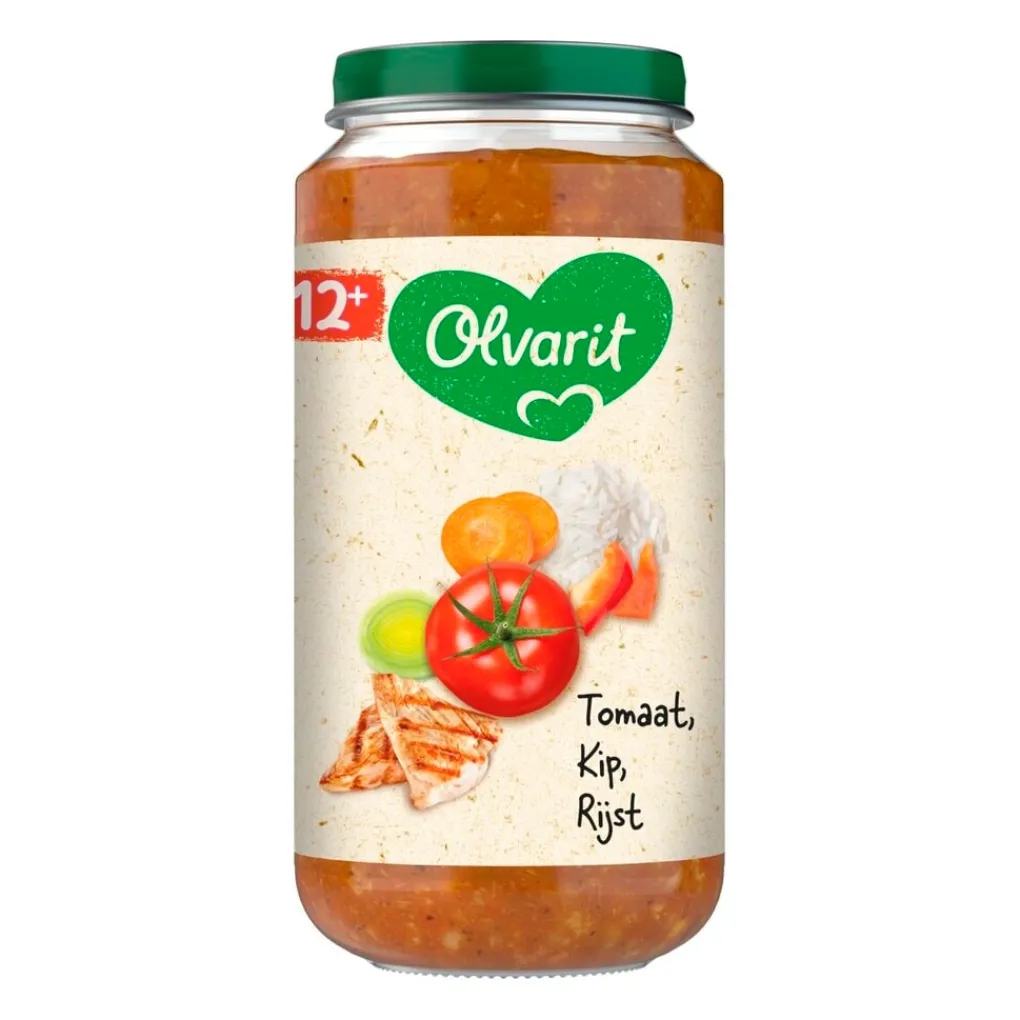Olvarit Babymaaltijden>12+M Tomaat Kip Rijst