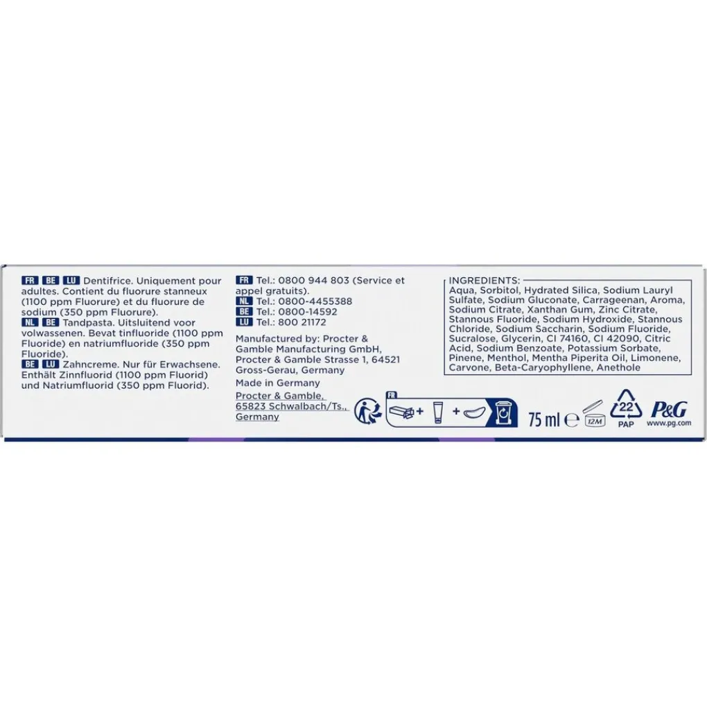 Oral B Tandpasta>Oral-B Advanced Gezonde Whitening Arctic Fresh Tandpasta