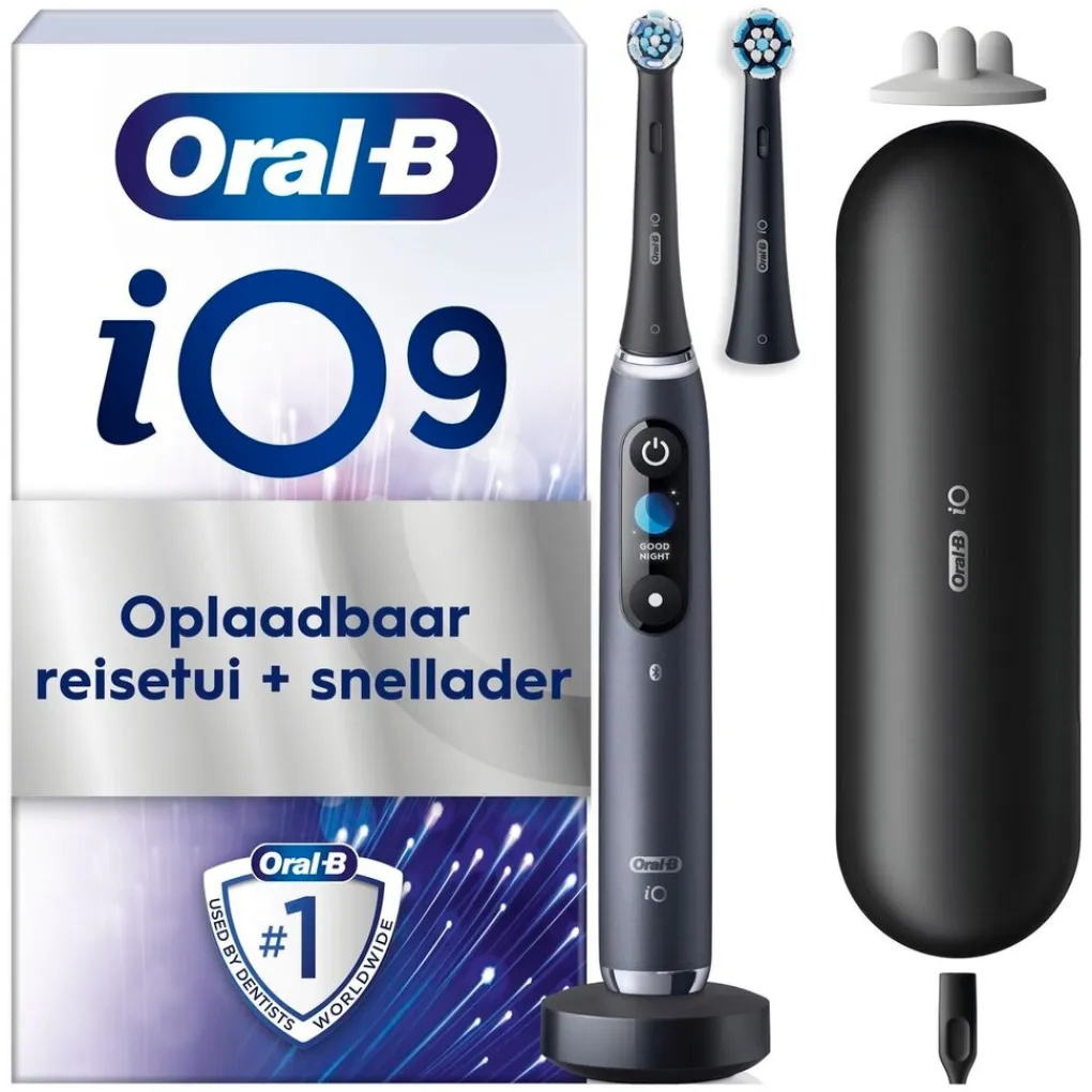 Oral B Elektrische Tandenborstels>Oral-B iO9 Black Onyx Elektrische Tandenborstel