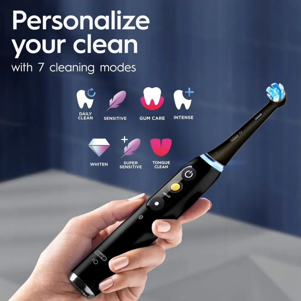 Oral B Elektrische Tandenborstels>Oral-B iO9 Black Onyx Elektrische Tandenborstel