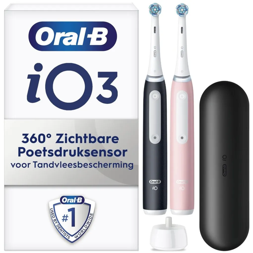 Oral B Elektrische Tandenborstels>Oral-B iO series 3 Duo iO Technologie Elektrische Tandenborstels