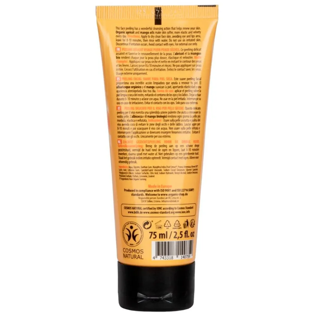 Organic Shop Gezichtsreiniging>Apricot & Mango Delicate Face Peeling