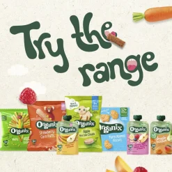 Organix Babytussendoortjes>Bio 7M+ Strawberry Rice Cake Clouds