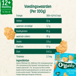 Organix Babytussendoortjes>12+M Boerderijdieren Koekjes