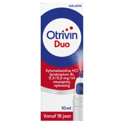 Otrivin Luchtwegen>Duo Xylometazoline HCl Ipratropium Br, 0,5/0,6 mg/ml Neusspray