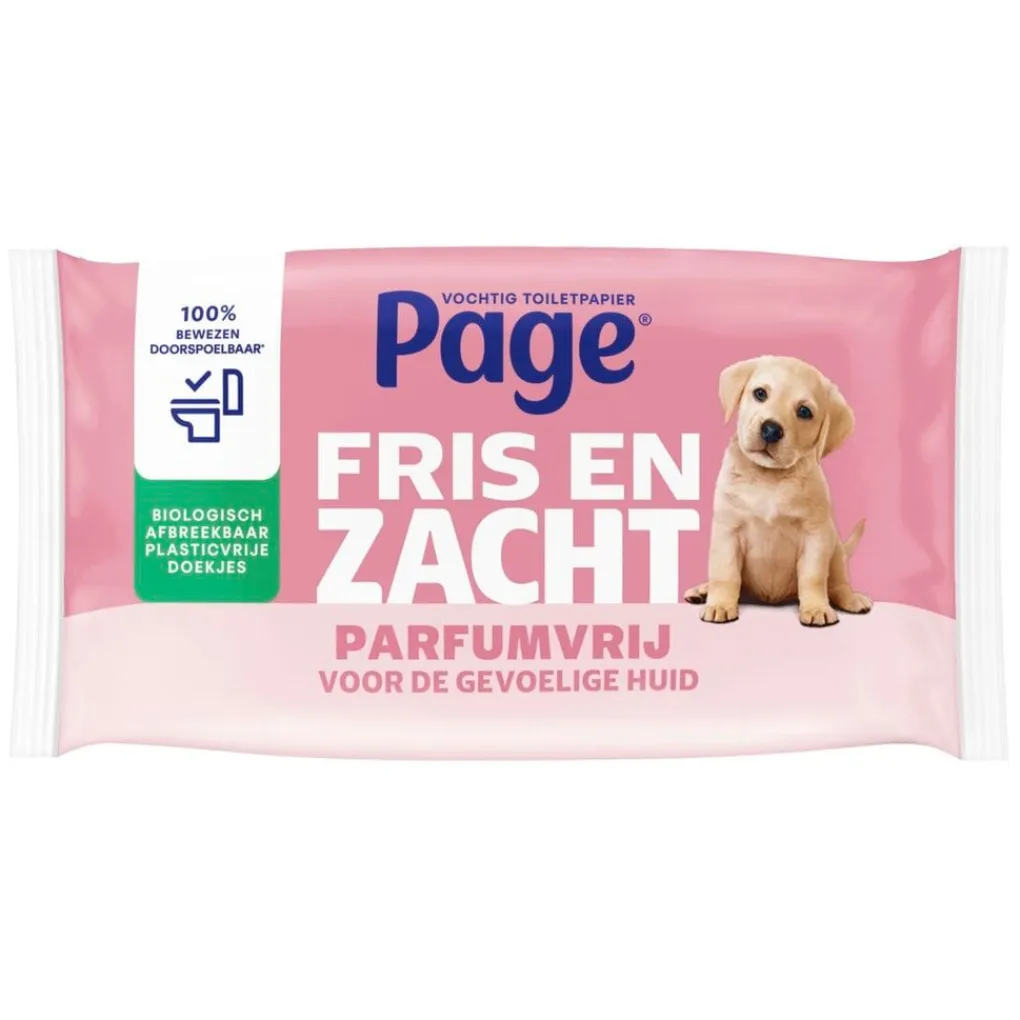 Page Vochtig Toiletpapier|Toiletpapier>Fris en Zacht Vochtig Toiletpapier