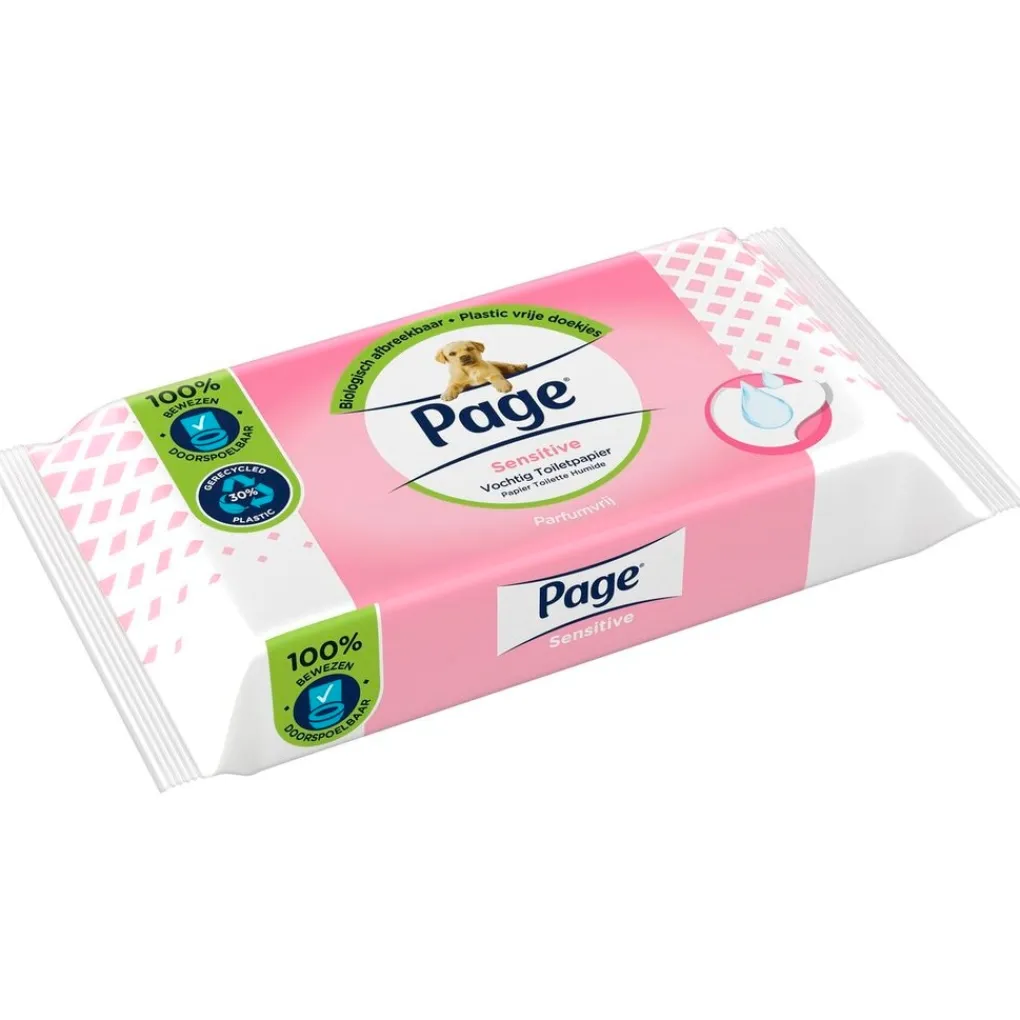Page Vochtig Toiletpapier|Toiletpapier>Fris en Zacht Vochtig Toiletpapier
