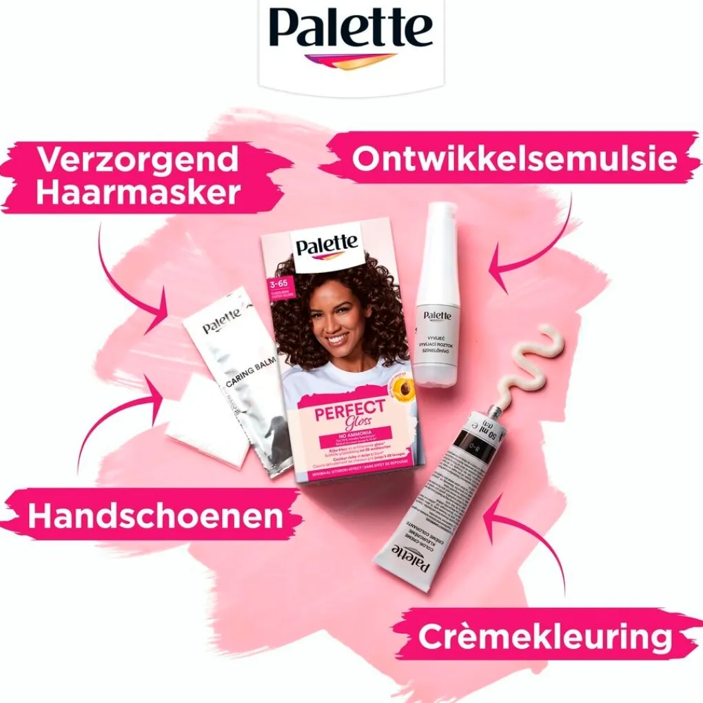 Poly Palette Haarverf>Palette Perfect Gloss 3-65 Fluweelbruin Niet-Permanente Haarverf