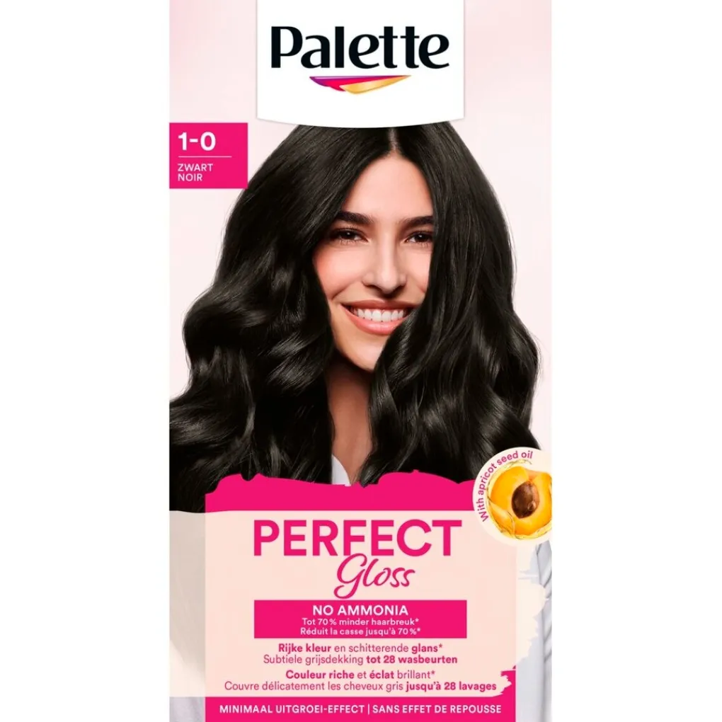 Poly Palette Haarverf>Palette Perfect Gloss 1-0 Zwart Niet-Permanente Haarverf
