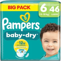 Pampers Luiers Maat 6>Baby-Dry Maat 6 Luiers