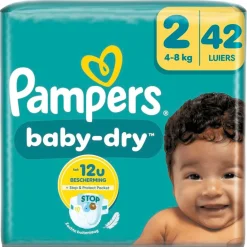 Pampers Luiers Maat 2>Baby-Dry Maat 2 Luiers
