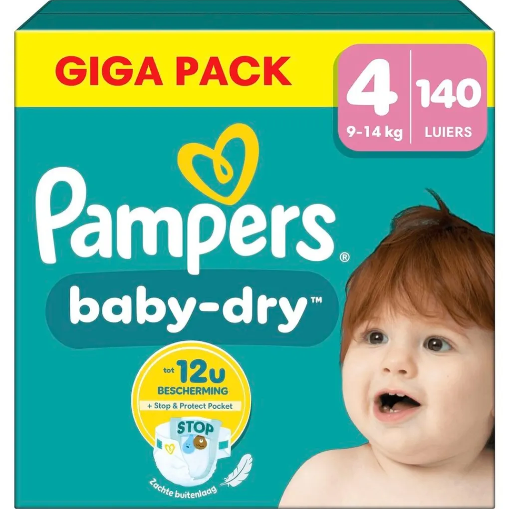 Pampers Luiers Maat 4>Baby-Dry Maat 4 Luiers