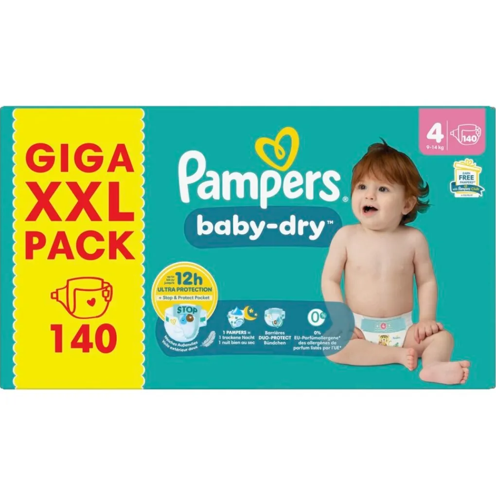 Pampers Luiers Maat 4>Baby-Dry Maat 4 Luiers