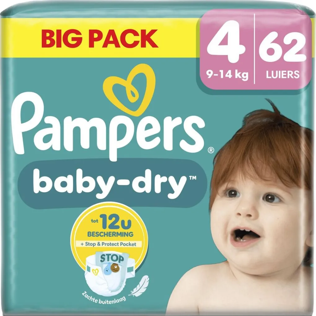 Pampers Luiers Maat 4>Baby-Dry Maat 4 Luiers
