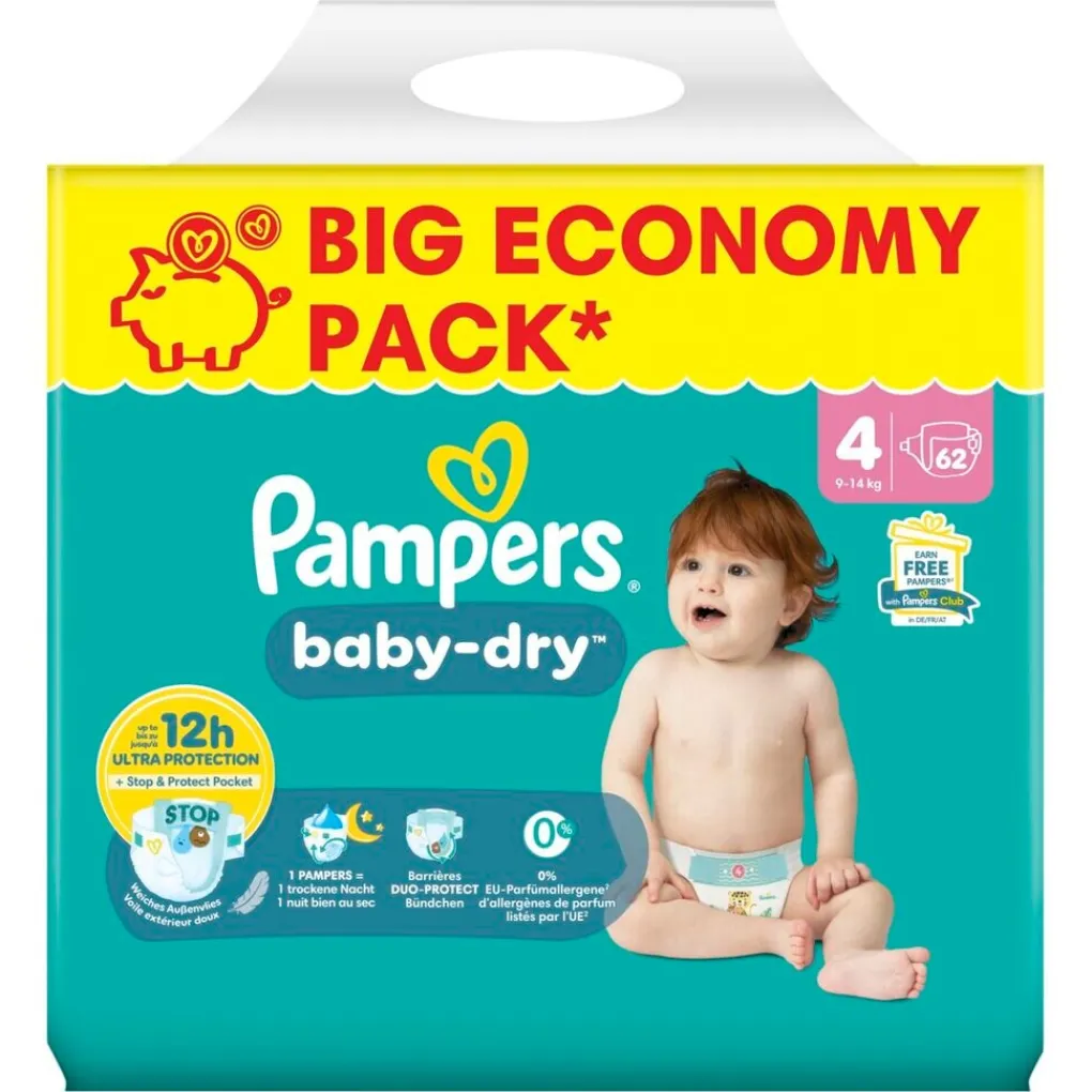 Pampers Luiers Maat 4>Baby-Dry Maat 4 Luiers