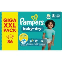 Pampers Luiers Maat 8>Baby-Dry Maat 8 Luiers