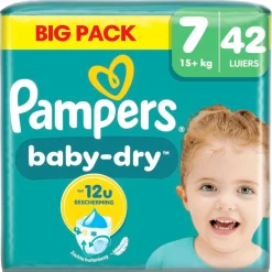 Pampers Luiers Maat 7>Baby-Dry Maat 7 Luiers