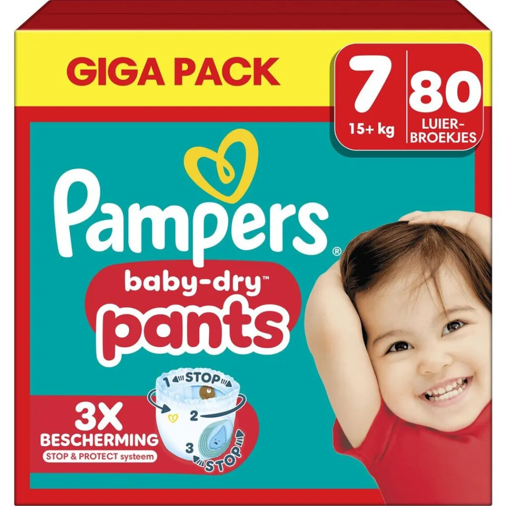 Pampers Luierbroekjes Maat 7>Baby-Dry Pants Maat 7 Luierbroekjes