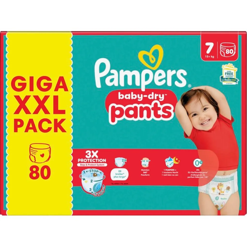 Pampers Luierbroekjes Maat 7>Baby-Dry Pants Maat 7 Luierbroekjes