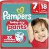 Pampers Luierbroekjes Maat 7>Baby-Dry Pants Maat 7 Luierbroekjes