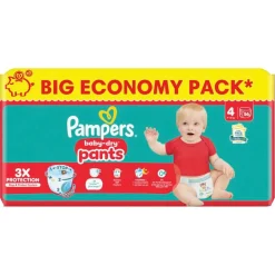 Pampers Luierbroekjes Maat 4>Baby-Dry Pants Maat 4 Luierbroekjes