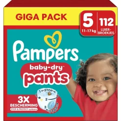 Pampers Luierbroekjes Maat 5>Baby-Dry Pants Maat 5 Luierbroekjes