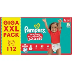 Pampers Luierbroekjes Maat 5>Baby-Dry Pants Maat 5 Luierbroekjes