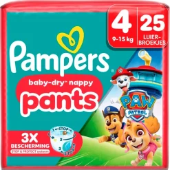 Pampers Luierbroekjes Maat 4>Baby-Dry Paw Patrol Pants Maat 4 Luierbroekjes