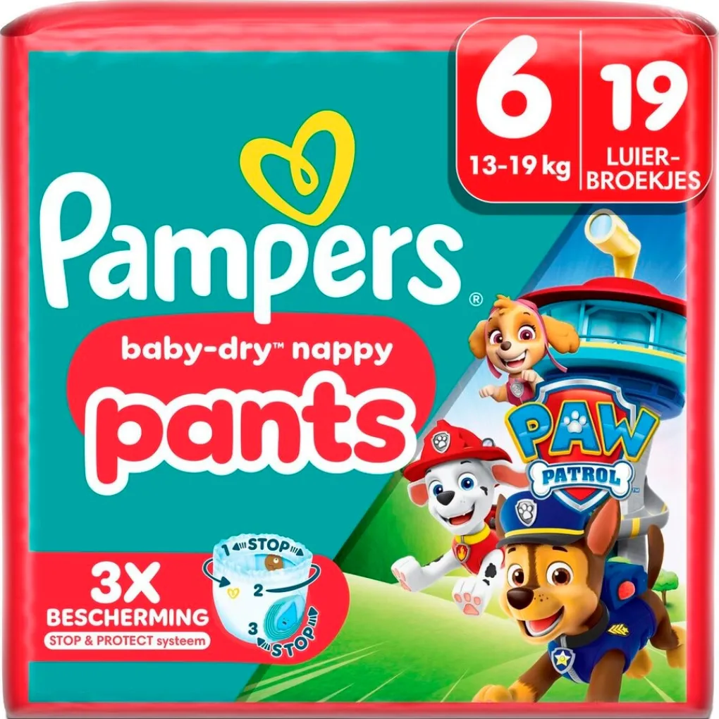 Pampers Luierbroekjes Maat 6>Baby-Dry Paw Patrol Pants Maat 6 Luierbroekjes