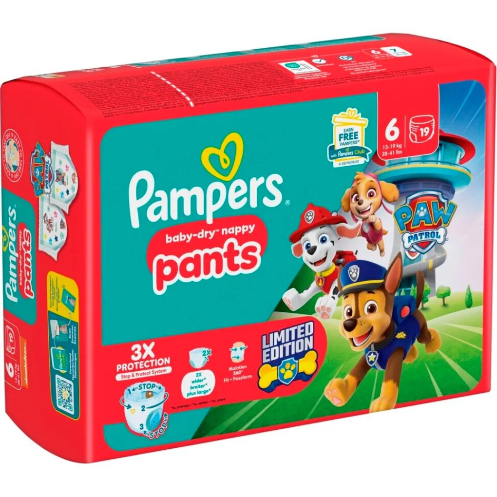 Pampers Luierbroekjes Maat 6>Baby-Dry Paw Patrol Pants Maat 6 Luierbroekjes