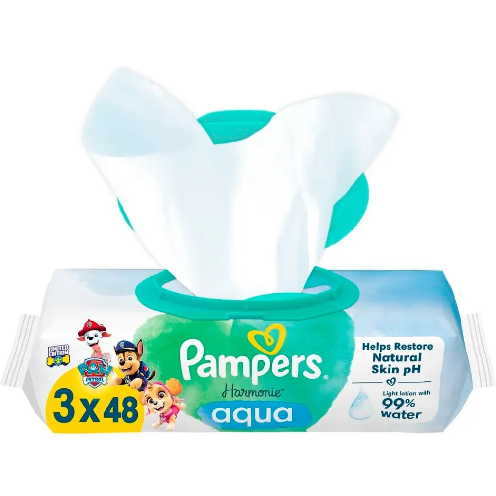Pampers Billendoekjes>Harmonie Aqua Paw Patrol Babydoekjes