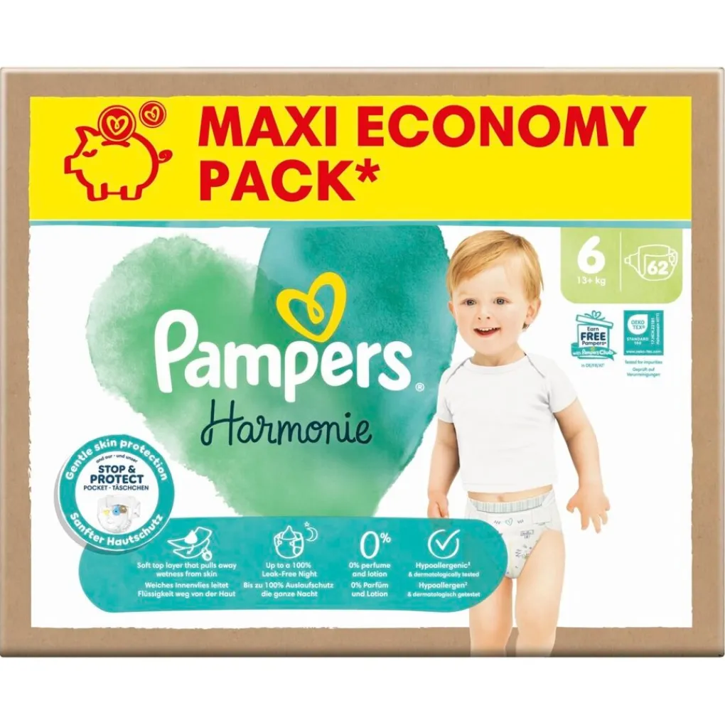 Pampers Luiers Maat 6>Harmonie Maat 6 Luiers