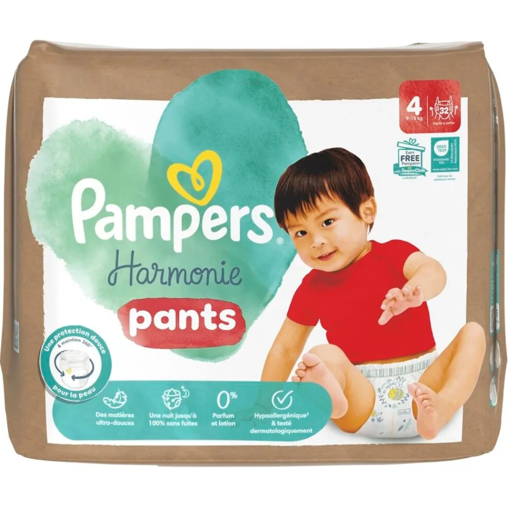 Pampers Luierbroekjes Maat 4>Harmonie Maat 4 Luierbroekjes