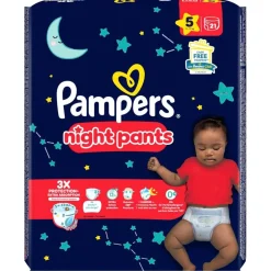 Pampers Pyjamabroekjes|Luierbroekjes Maat 5>Night Pants Maat 5 Luierbroekjes